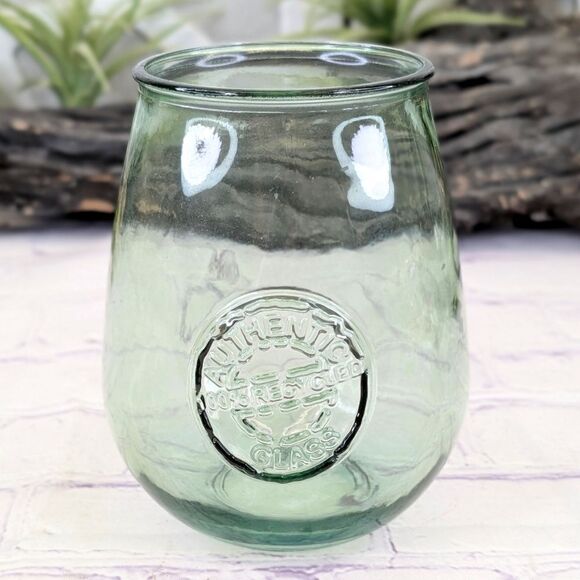 Authentic 100% Recycled Green Glass (See My Other Teal Green Blue Glass) - Picture 1 of 7